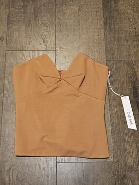 Cushnie Stretch-Cady Bustier Top